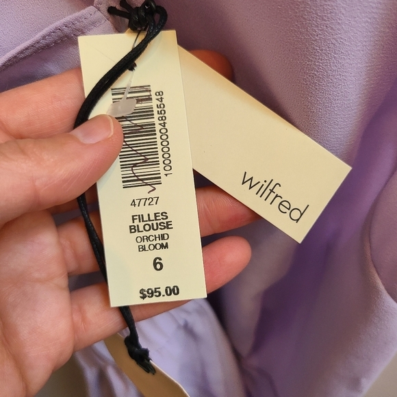 Nwt - Artizia / Wilfred -  Lavender Sleeveless Blouse - Size 6 - Picture 4 of 8